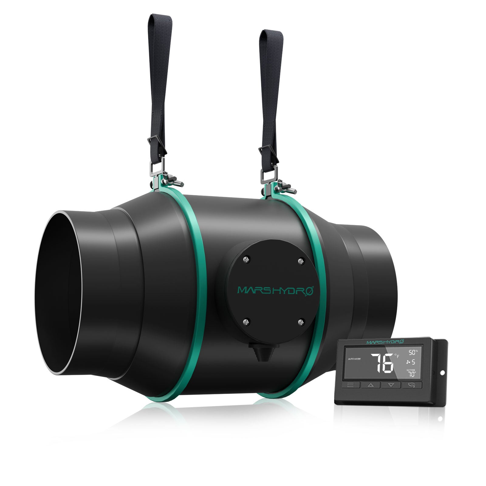 Mars Hydro | Ø150mm Inline-Rohrventilator mit Thermostat-Steuerung
