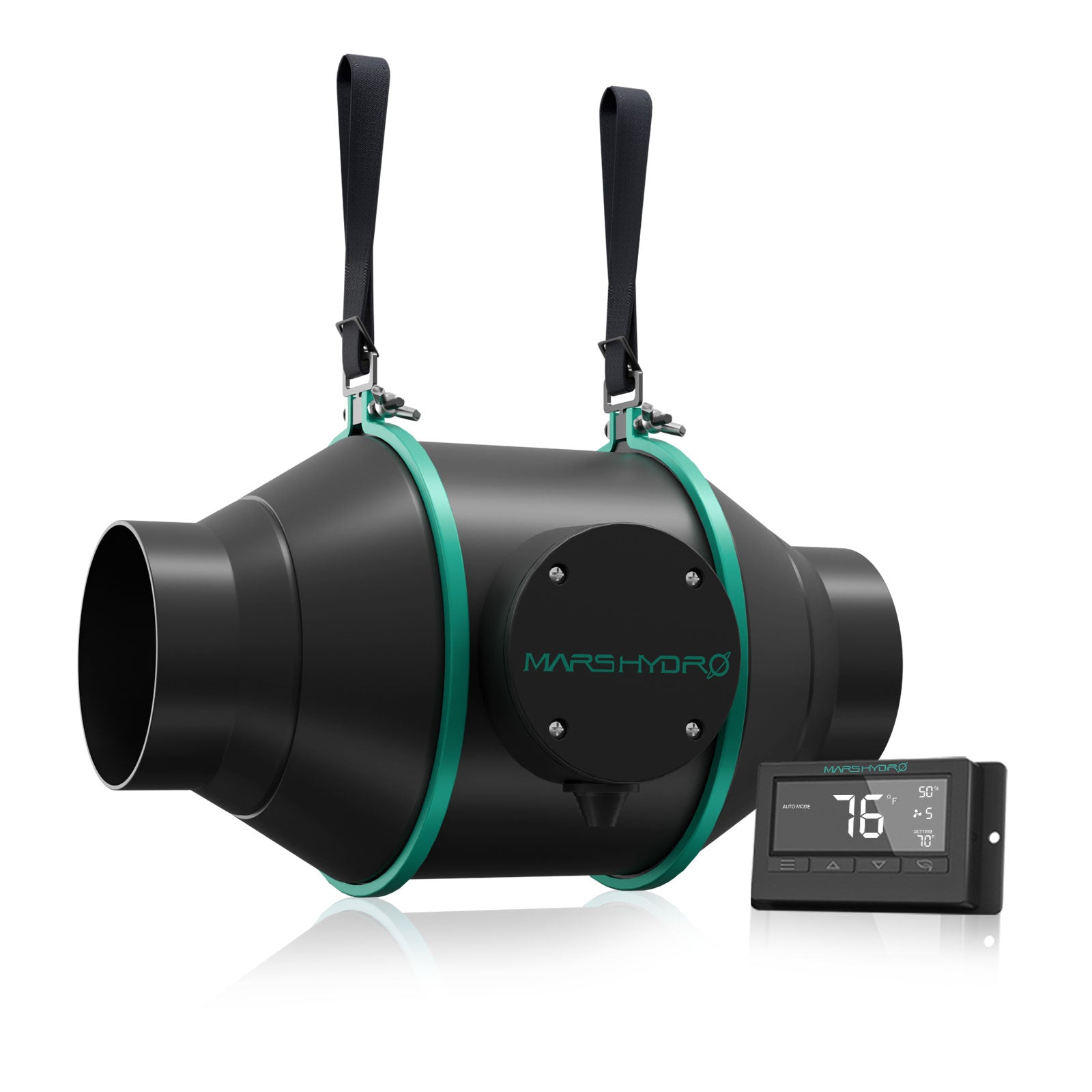 Mars Hydro | Ø100mm Inline-Rohrventilator mit Thermostat-Steuerung