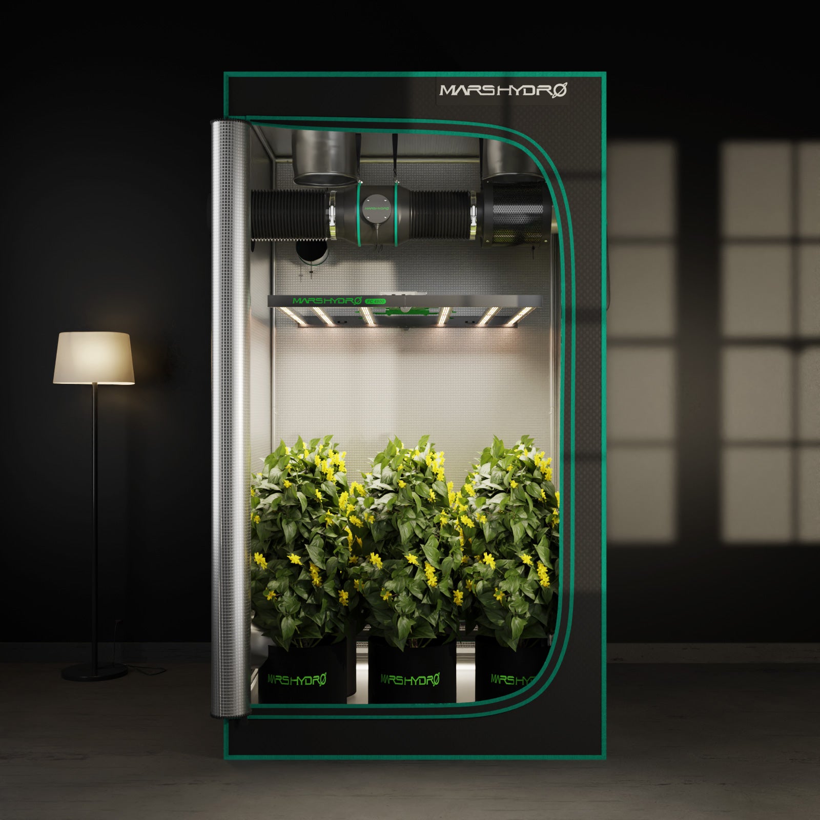 Mars Hydro | Ø150mm Inline-Kanalventilator mit Drehzahlregler