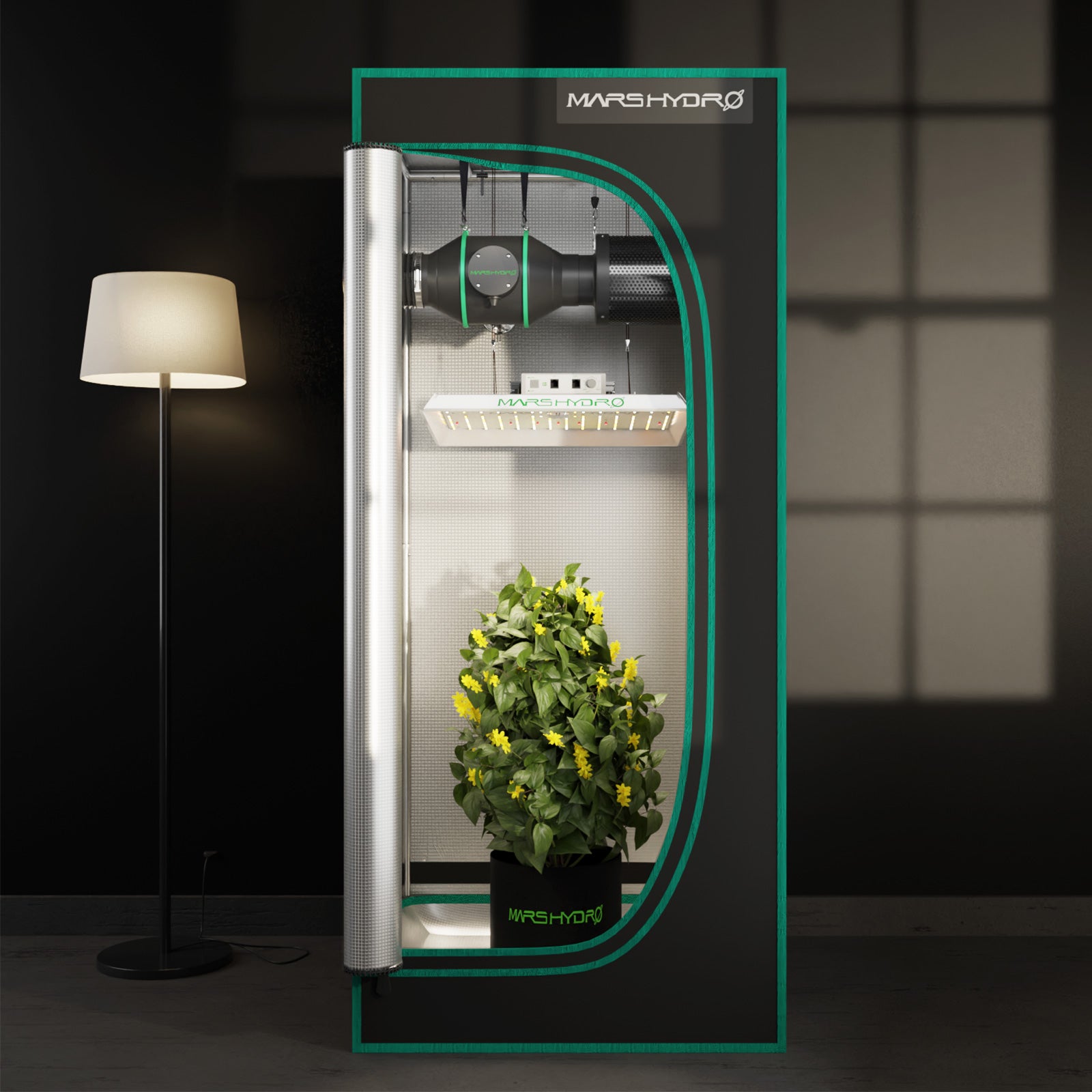 Mars Hydro | Ø100mm Inline-Kanalventilator mit Drehzahlregler