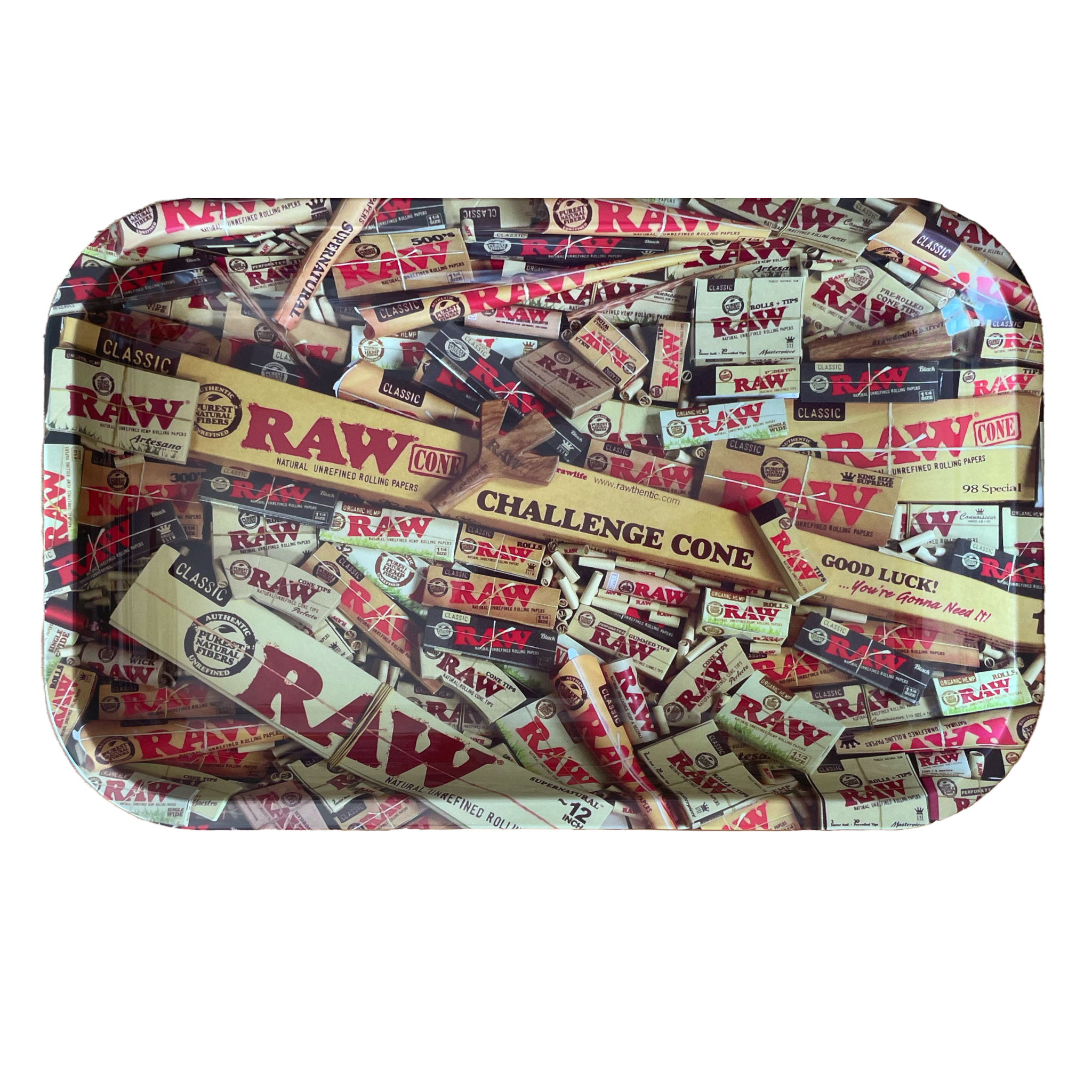 RAW Rolling Tray, Drehunterlage Metall, Mix Products , 27,5 x 17,5 cm