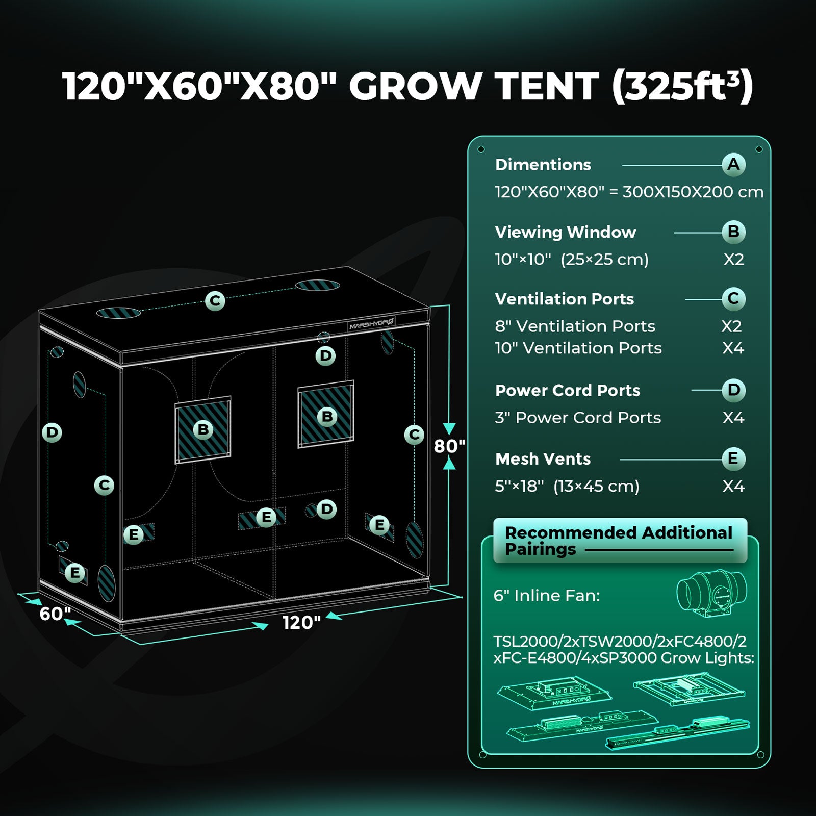 Mars Hydro | Growbox | 300x150x200cm