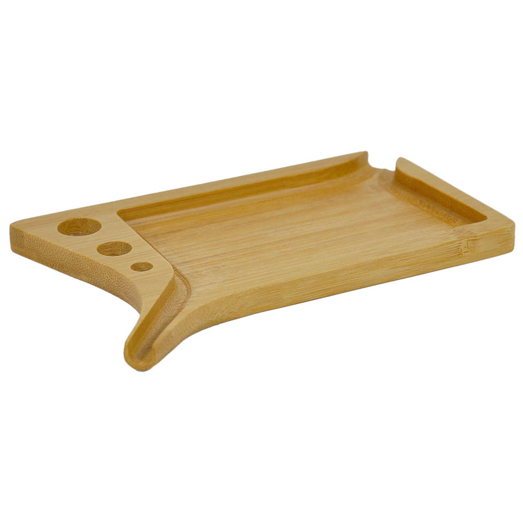 Bambus Holz Rolling Trey | Drehunterlage mit Cone Ansatz